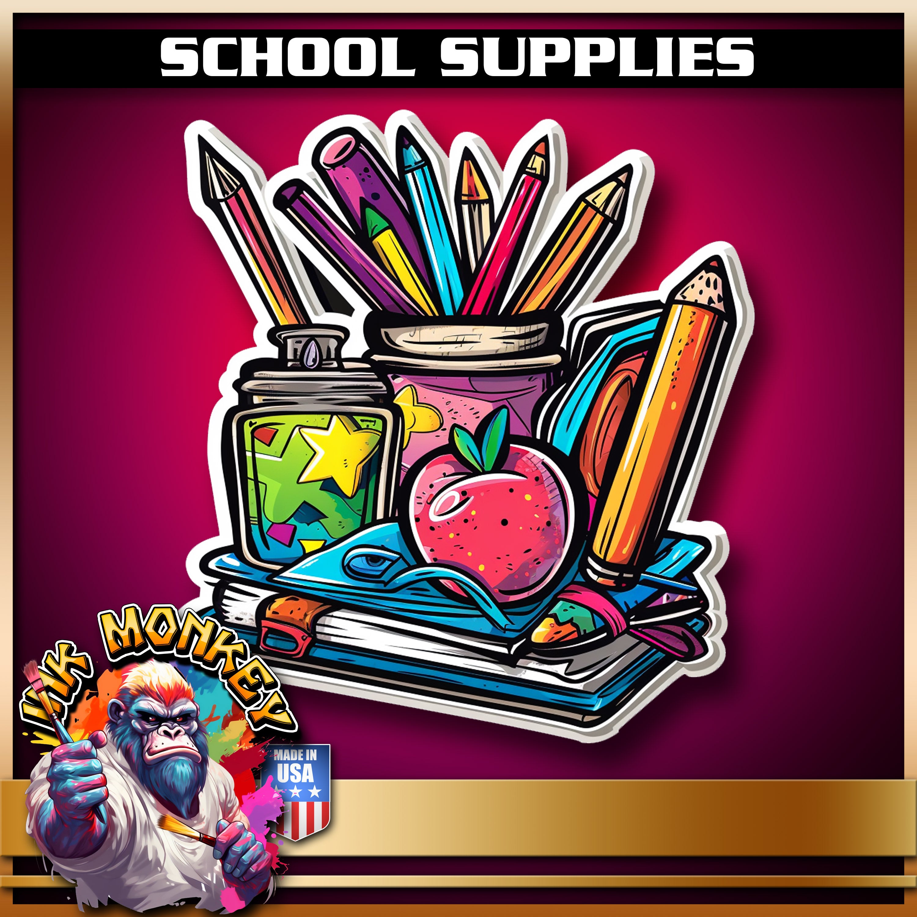 School Supplies - Decal